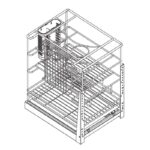 WellMax DSPTJ010I Stainless Steel Kitchen Sliding Pull Out Basket - Image 3