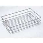WellMax KDSPTJ012D Stainless Steel Heighten pull-out basket with soft-closing Tall unit basket - Image 5