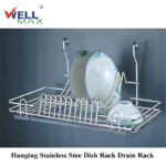 WellMax SJ228J-2 Hanging Stainless Stee Dish Rack Drain Rack