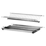 WellMax SJ304 Stainless Steel Cabinet Adjustable Dish Rack - Image 2