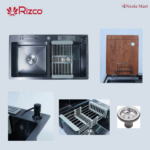 Rizco Senorita 36 Inch NB Kitchen Sink, 304 Stainless Steel - Image 2